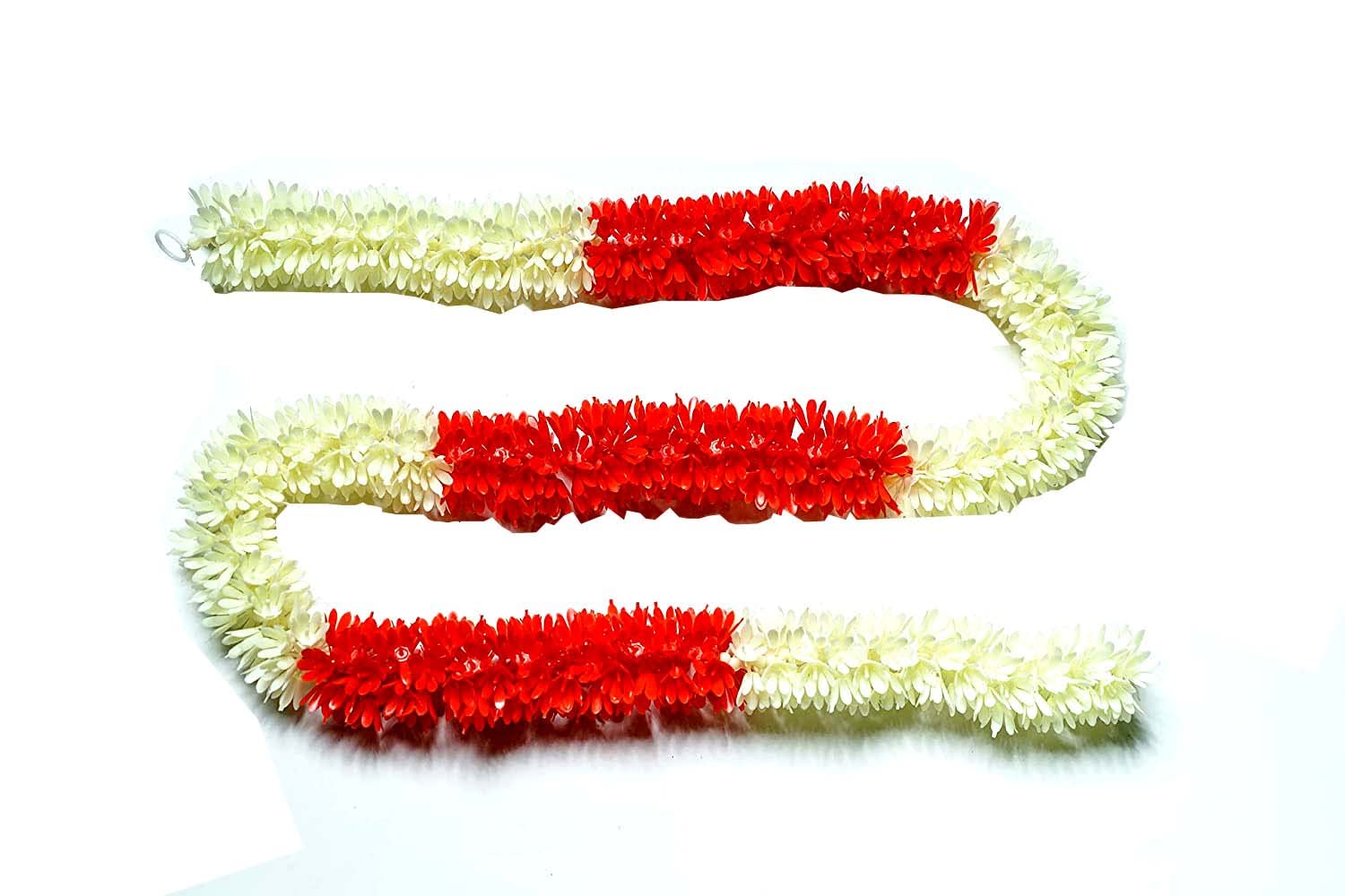 SHREYA-FASHION - Artificial Rajnigandha Flower Garland for Home Decoration, Idol Decoration, 100cm, White (Rajnigandha (Red + White) (B0B642D72F) Amazon Price History, Amazon Price Tracker