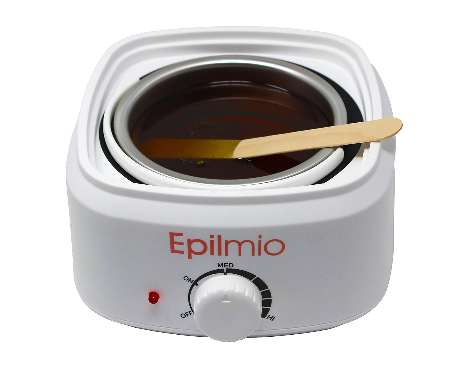 Leydi Brazilian Waxing Set Basic Honig – Elektrischer Wachserhitzer mit 1000g Heißwachsperlen – Waxing Set für Zuhause – Inkl. Spatelset – Für Intim, Körper & Gesicht