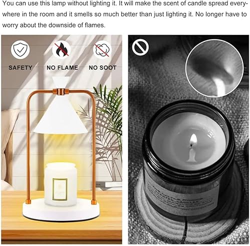 Miniatura 4 de Lámpara calentadora de velas  Lámpara calentadora de velas con temporizador y atenuador  Melter eléctrico de velas compatible con velas de tarro