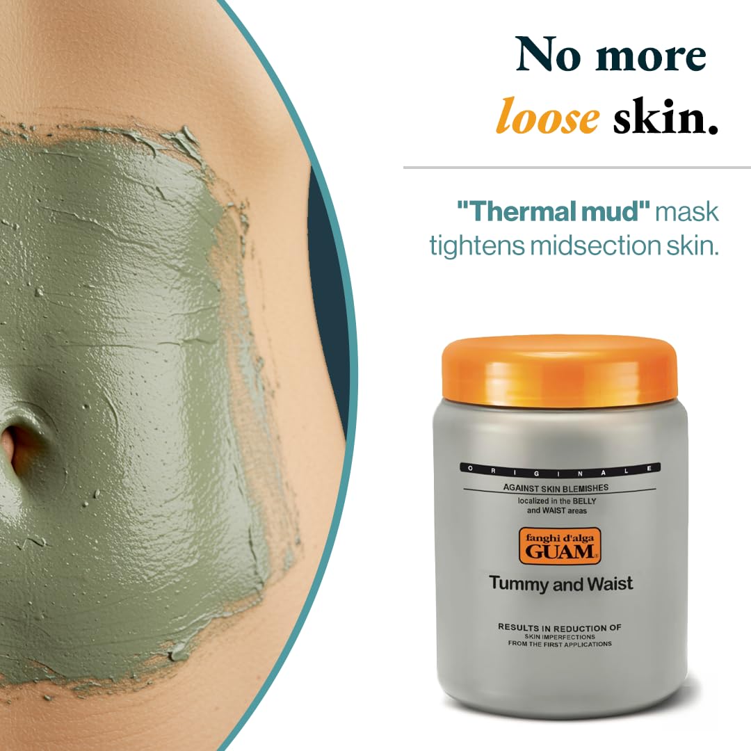Guam Algas Marinas Mud Vientre y Cintura Cuerpo Crema 1 kg