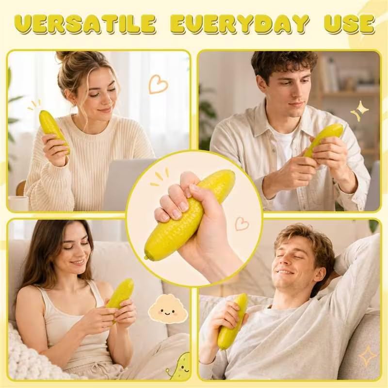 yJumbo Pickle Squíshy Toy,Pickle Squish,ealistic Pickle Stress Ball image 3