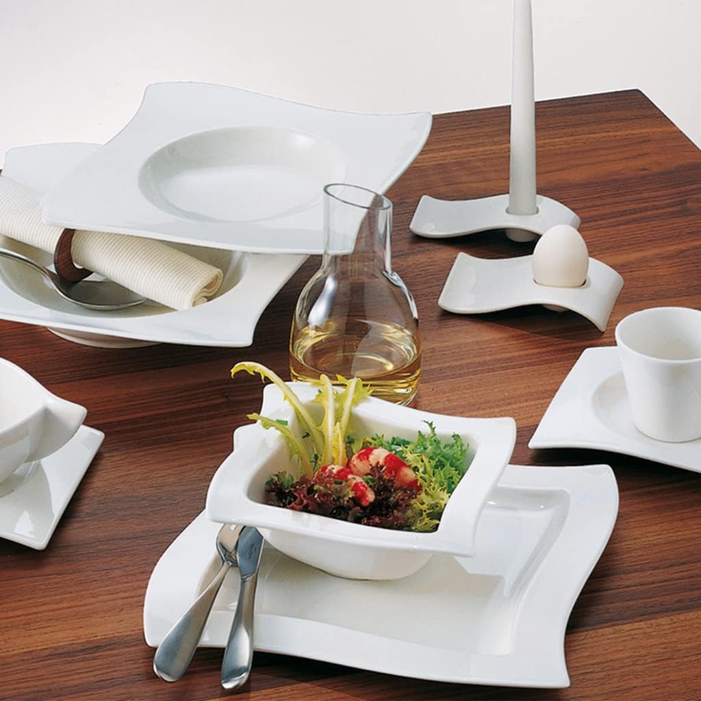 Villeroy & Boch New Wave Bowl, 6.75 in, Premium Porcelain, White