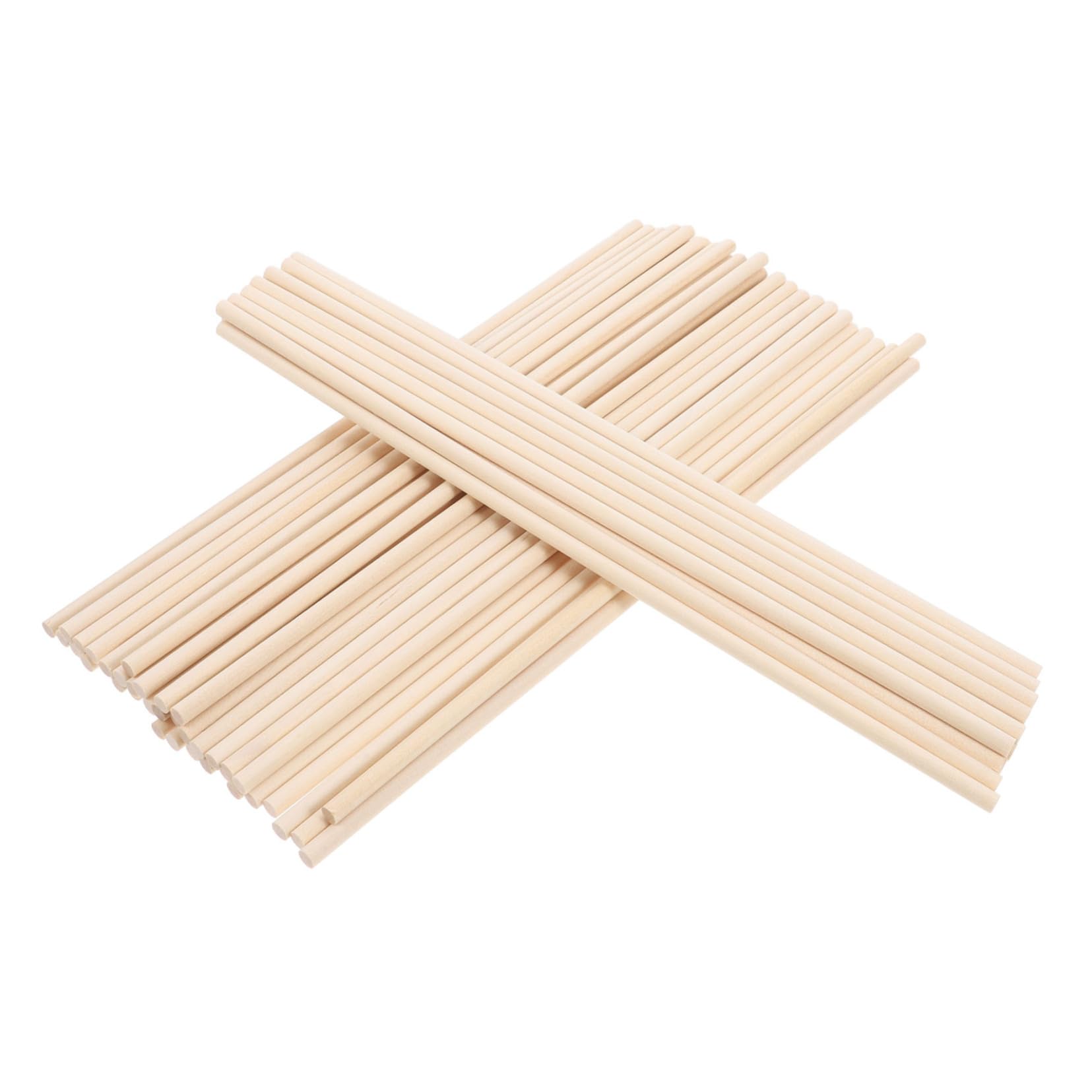UPKOCH 50pcs Wooden Percussion Instruments Small Round Sticks for Beginner Rhythm Rods for Music Education and Creative DIY Projects