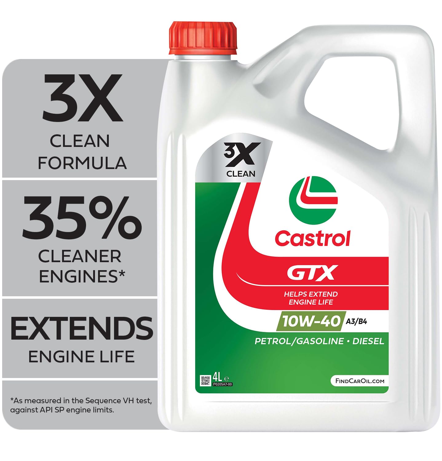 Engine Oil 4L for ROVER 4 Litres Castrol 10W40 SP A3/B4 GTX Quality Guaranteed