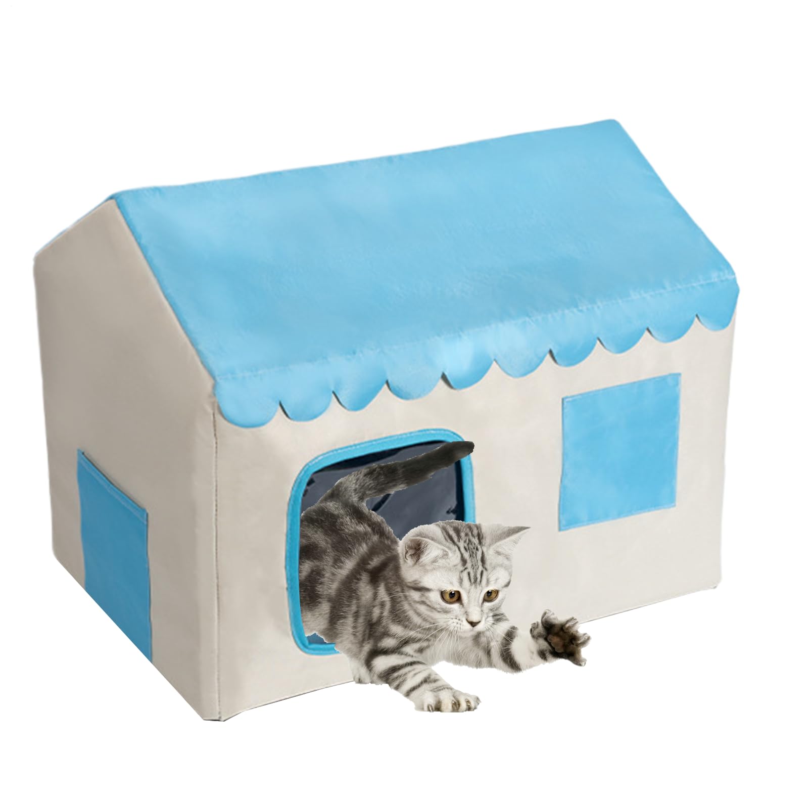 Maison rafraîchissante pour animaux et chats abri clos de jardin