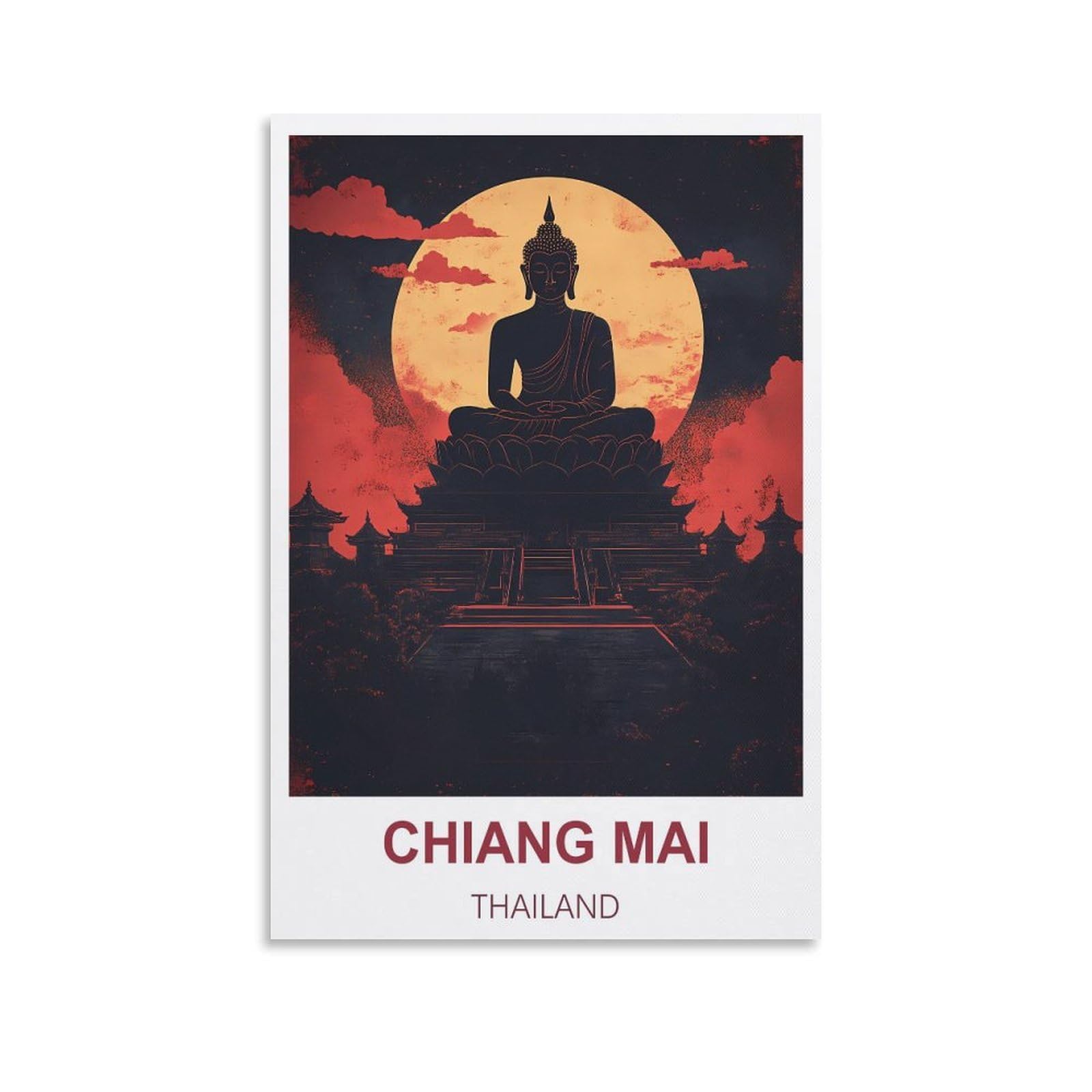 2000 Piece Puzzles for Adults Chiang Mai Thailand Recycled Paper Jigsaw Puzzle 2000 Pieces - Fun and Challenging Family Game Great Gift Idea 70x100cm