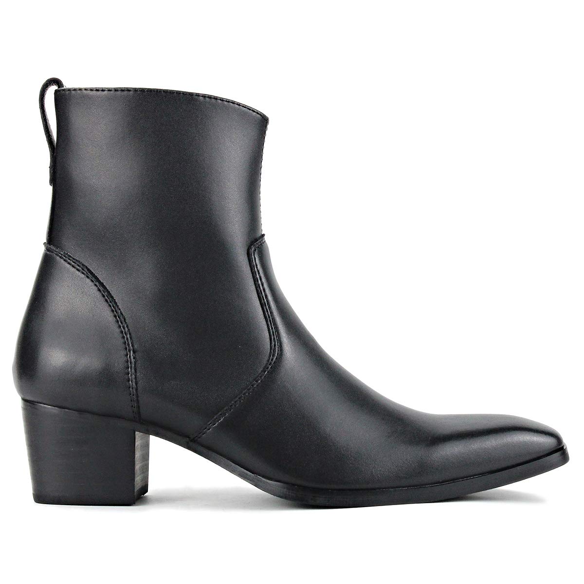 OSSTONE Chelsea Stiefel für Männer High Heels Herren Kleid Schuhe Reißverschluss Stiefel OS-JY016-DE