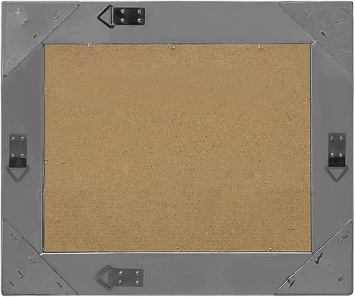 Miniatura 10 de vidaXL Espejo de pared, espejo de baño con estilo barroco, espejo decorativo, espejo de tocador para dormitorio, sala de estar, vestidor, plateado