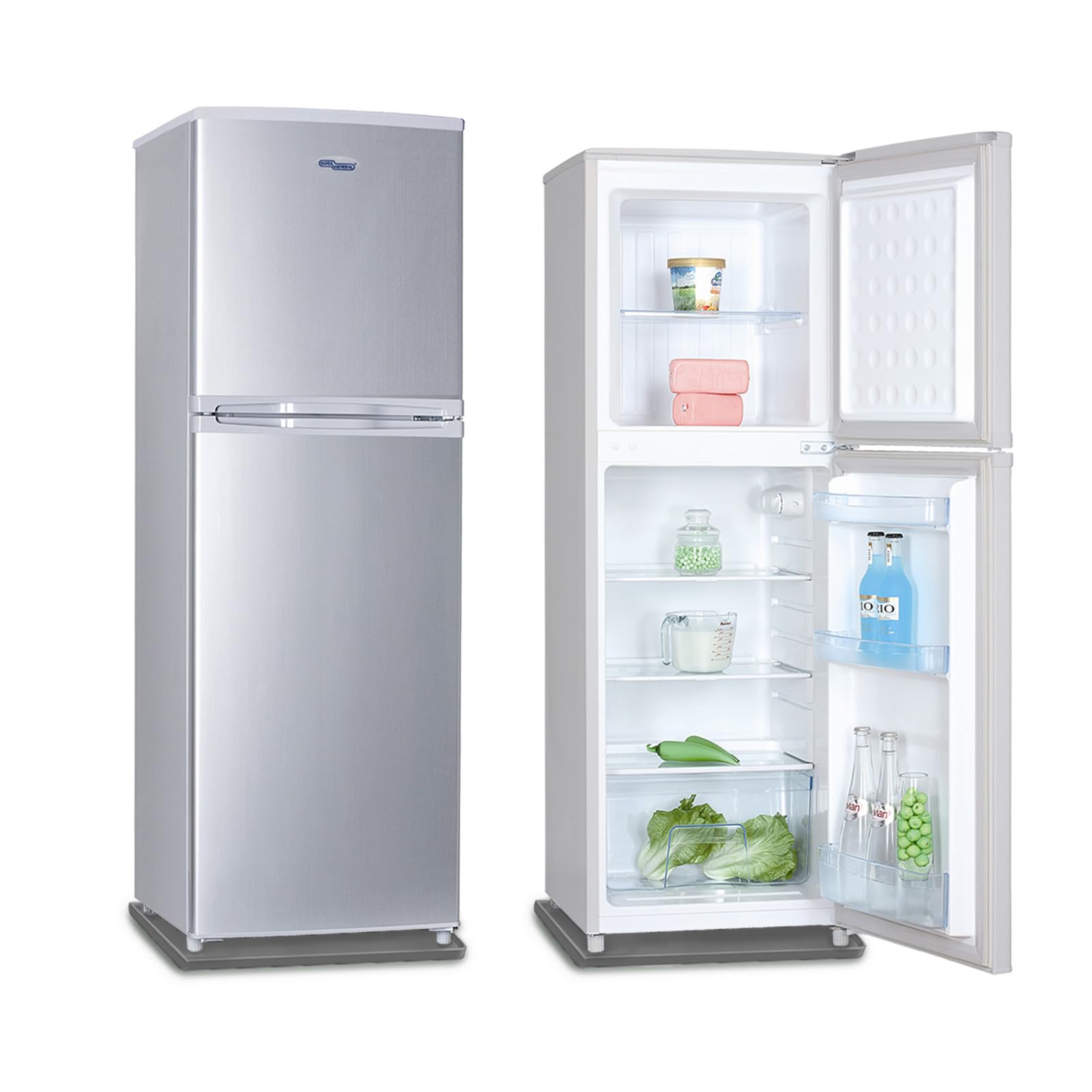 Mini Fridge Silicone Mat, With 0.8 Inch Raised Edges 23.6×23.6 Inch Under Refrigerator Mat Soft Under Refrigerator Floor Protector Washable Under Washing Machine Mat For Dryer Mini Fridge Wine Cabinet