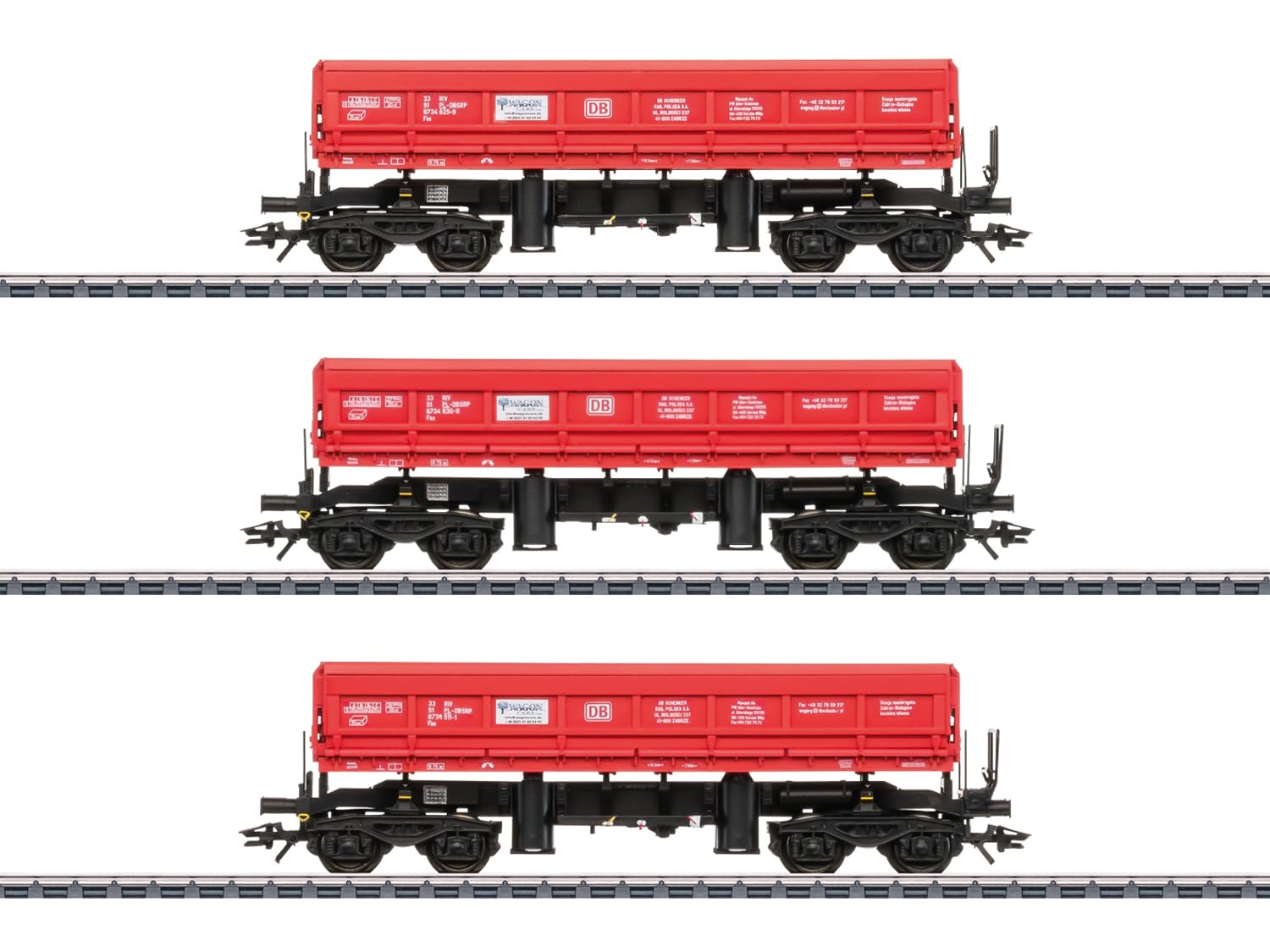 48458 H0 Seitenkippwagen-Set, DB Schenker, Ep. VI