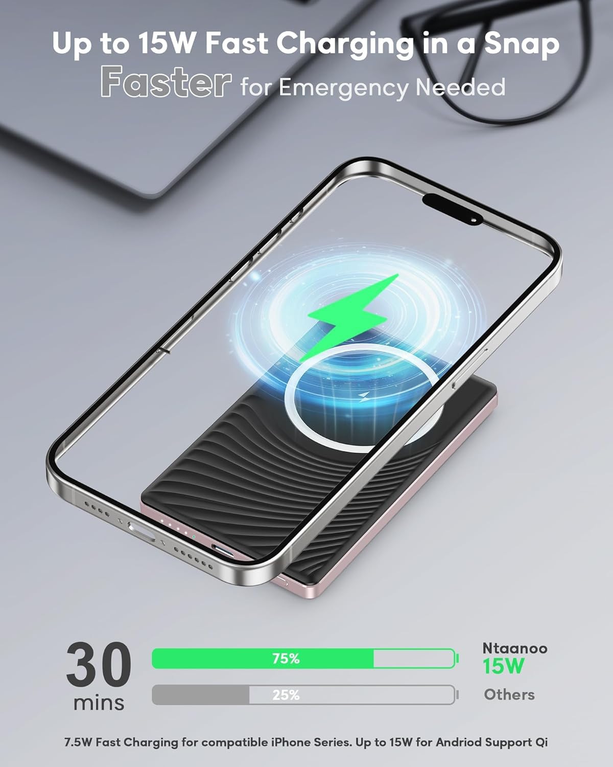 PowerBank Magnetico 5000mAh MP051YL0710E