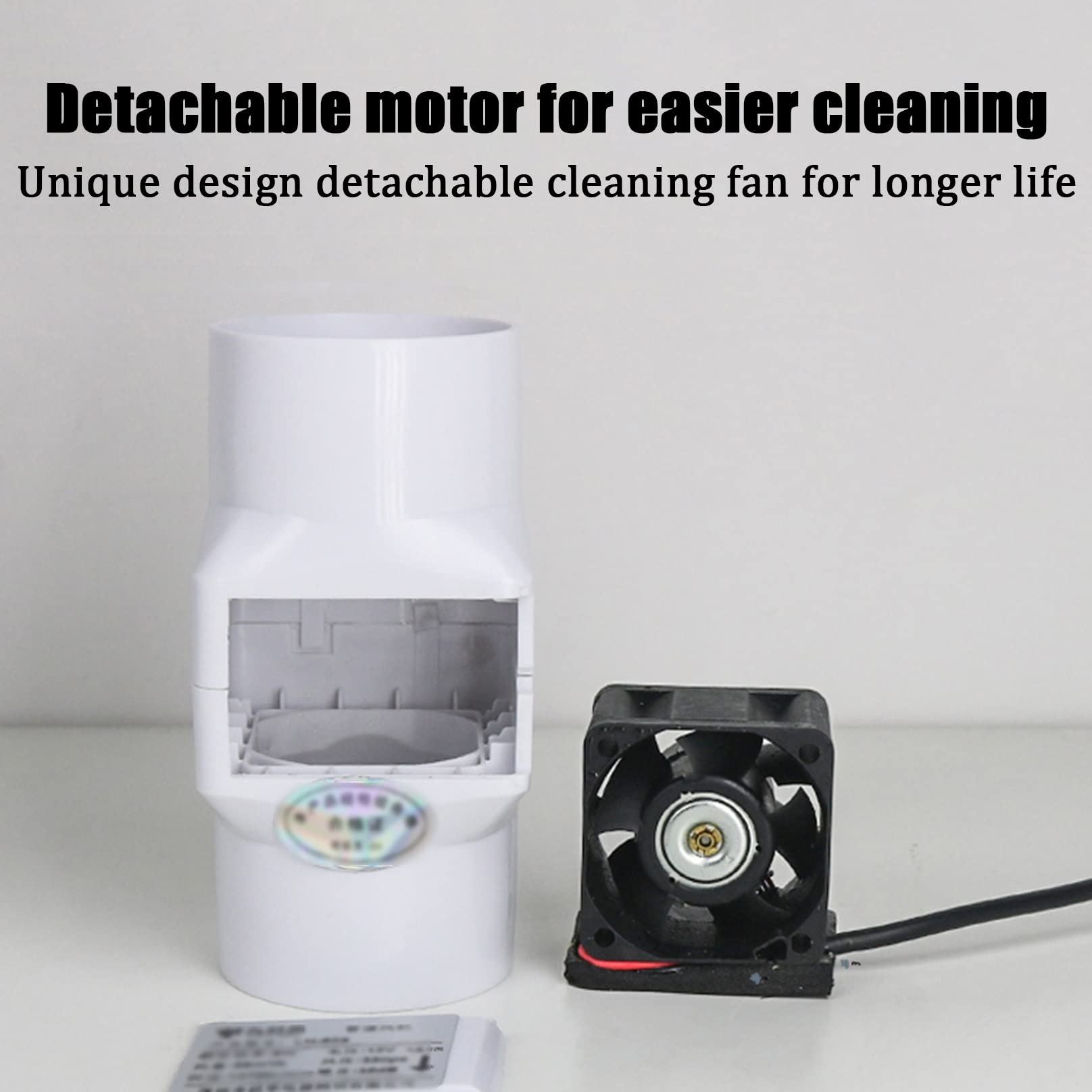 TTiiLoe 3 Inch Duct Exhaust Fan 75mm Air Vent Booster 10W 12V Vent Blower Inline Duct Fan Silent Quiet Air Circulation Fan For Hydroponic Tent (Color : Not Adjustable Speed, Size