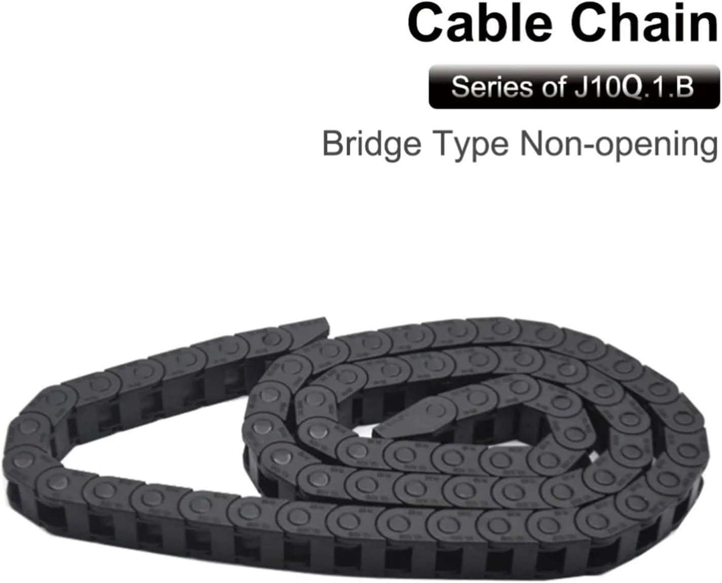 Transmission Cable Chain 10 * 10 10 * 15 10 * 20 mm 1M Non Snap-Open Plastic Towline Transmission Drag Chain Machine(38mm,10x10 mm)