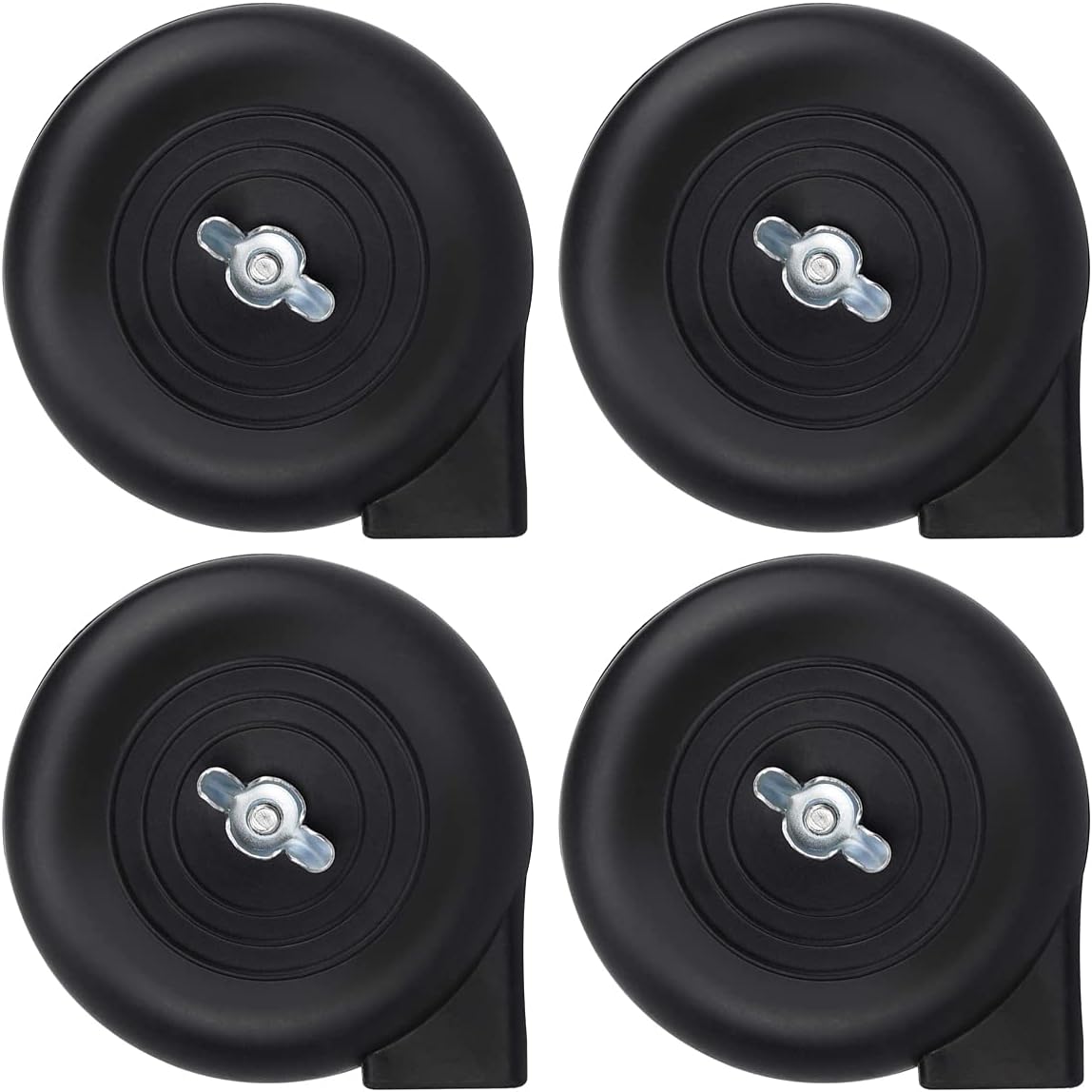 4 Pieces Air Compressor Muffler Silencer,20mm Threaded Exhaust Filter Muffler Black Plastic Air Compressor Intake Filter Silencer Sound muffler Replacement for air