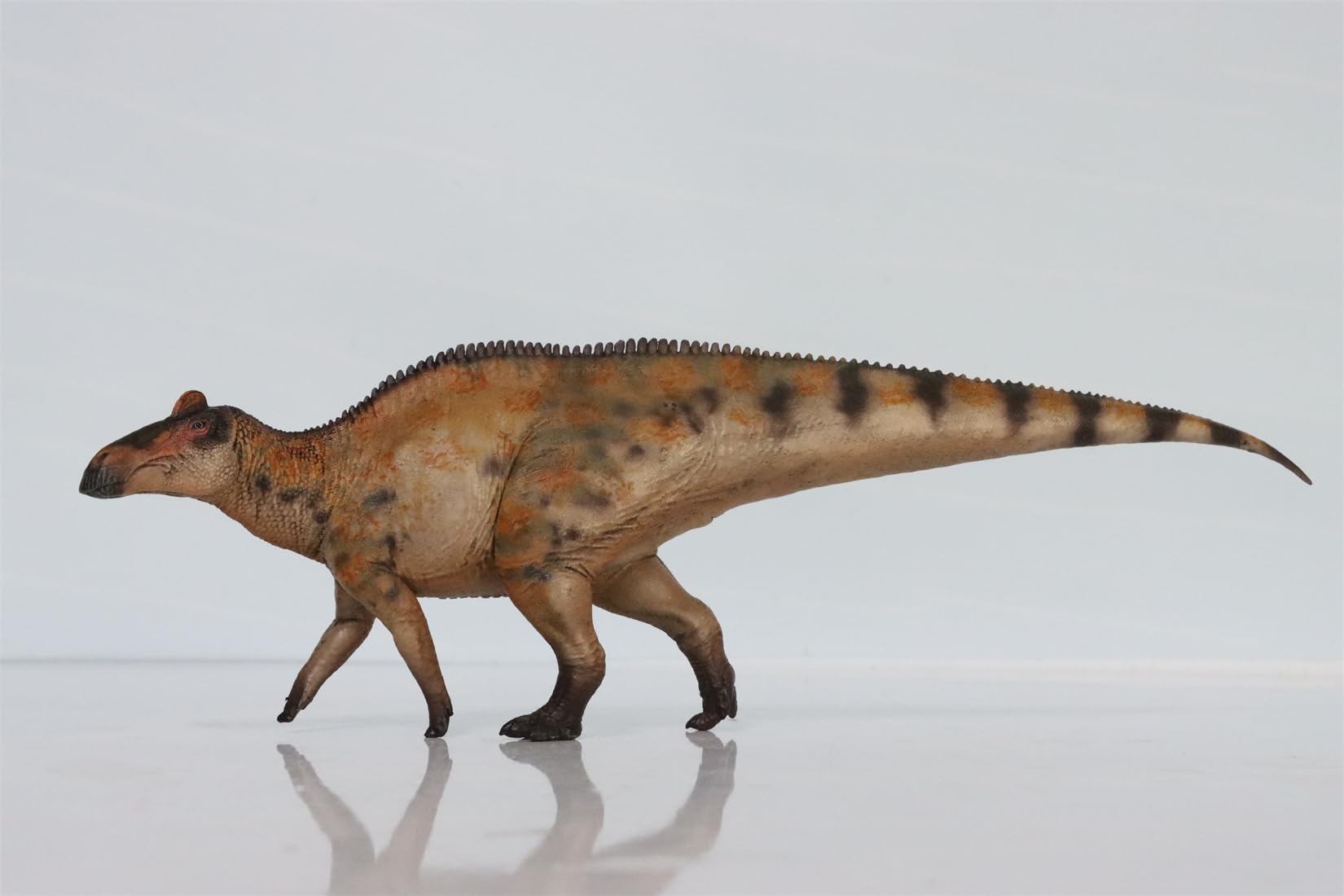 AMITD HLG Studio 1:35 Scale Edmontosaurus Model Realistic PVC Dinosaur Figure Collecor Home Decor Gift for Adult (arancione)