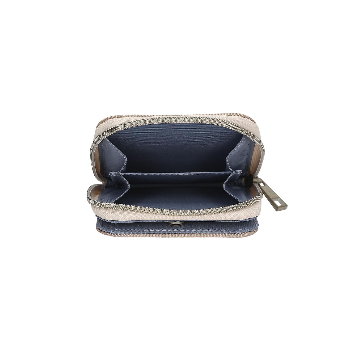Depesche 13341 Miss Melody Poppy Sand - Astuccio a 3 Scomparti in Beige, con Motivo di Cavalli e Papaveri, con matite Colorate, Righello, Triangolo e Molto Altro