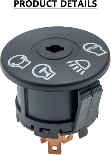 Miniatura 7 de Interruptor de encendido con llave de 4 posiciones 7 terminales compatibles con Husqvarna Craftsman Dixon CubCadet 175566 532175566 163968 925-1741