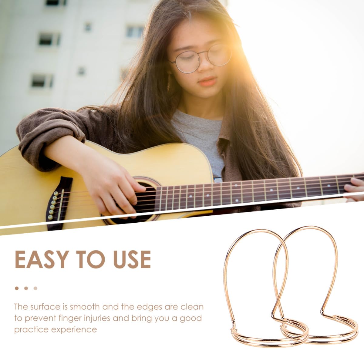 SUPVOX Ensemble de 8 Médiators de Guitare en Métal pour Guitare Folk et Classique, Durabilité Renforcée et Bords Nets, pour Jouer L'index