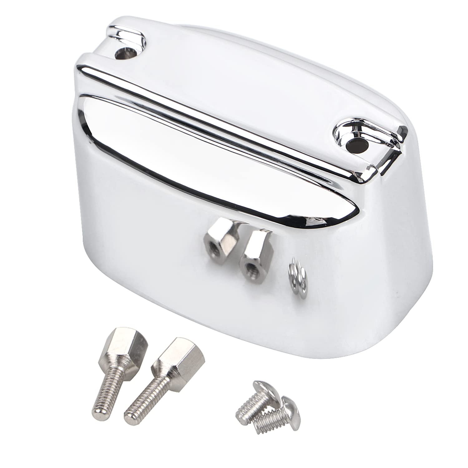 Rear Brake Master Cylinder Cover For Harley Touring Electra Glides Road Glides Street Glides 1999-2007 H-D Trikes 2009-2013 Softail 2000-2017,Chrome