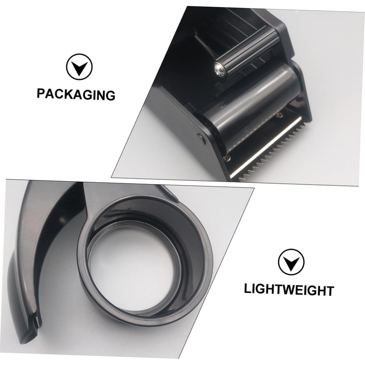 OSALADI 4 Stück Handlicher Klebeband Abroller mit Scharfem Klingen Ergonomisch Geformt und Leicht für Müheloses Verpacken und Präzises Schneiden für Lager und Umzug