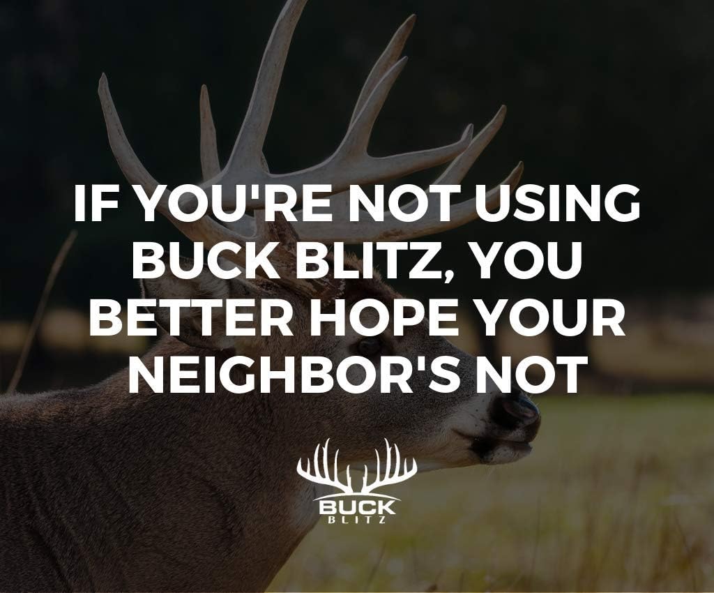 Buck Blitz - Premium Deer Attractant and Hunting Bait for White Tailed Deer, 12 Ounce Concentrate for Deer Feed - As Seen On Final Descent Outdoors Hunting Show : Sports & Outdoors