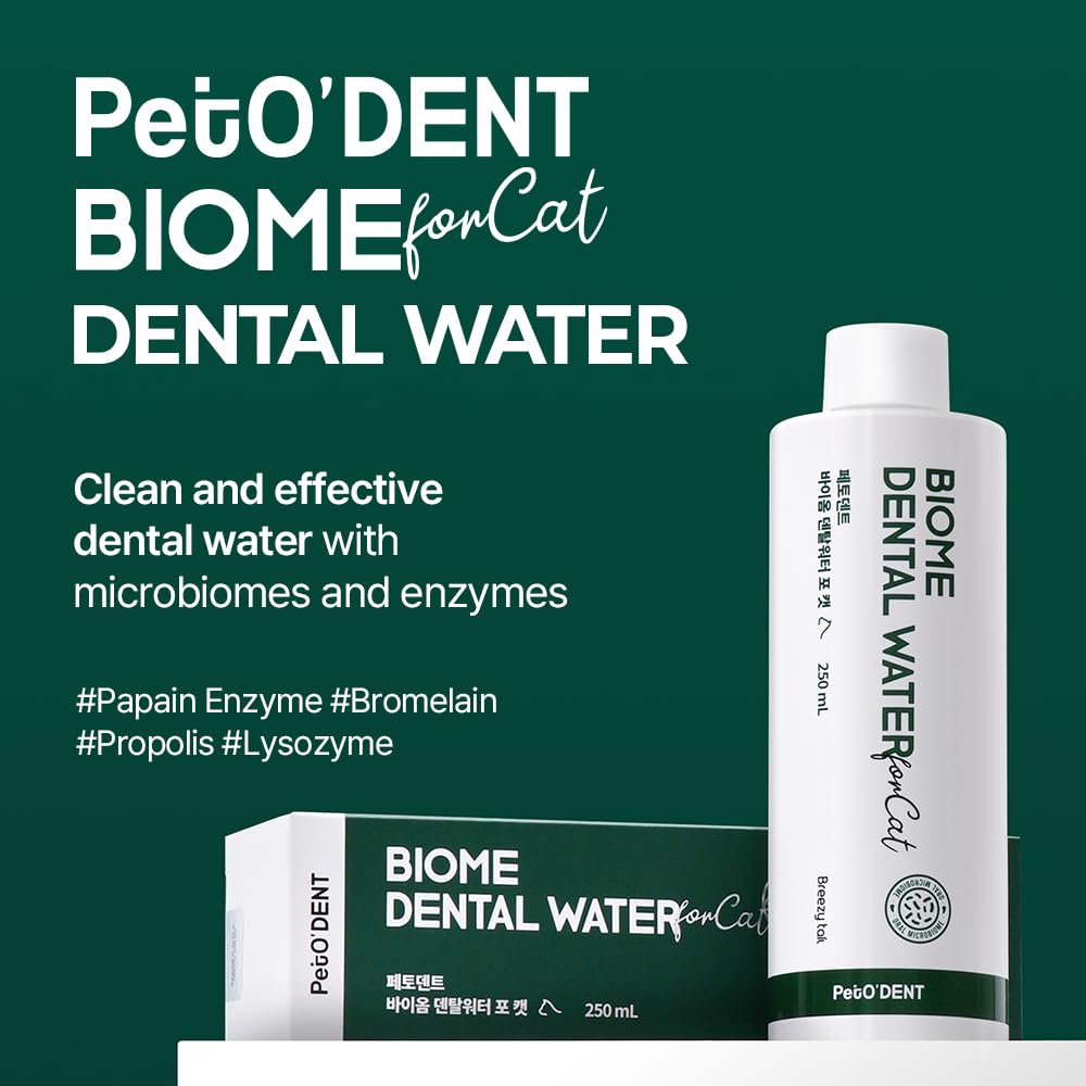 PetO’Dent Dental Water Additive for Cats–No Brushing Needed, Fresh Breath, Tartar Control & Gum Care with Catnip & Silvervine Extracts, 8.45 fl oz / 250ml - image 2