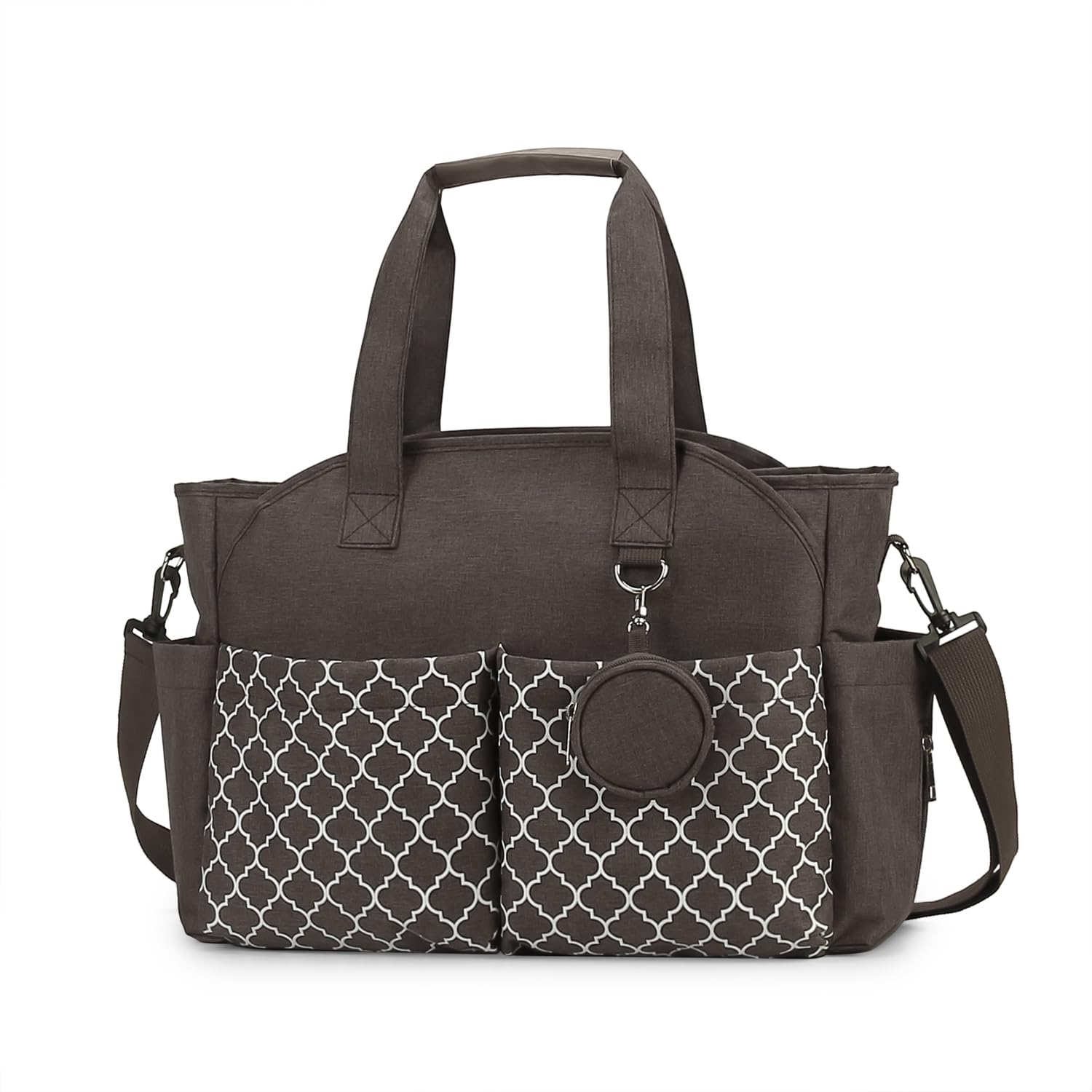 Lmbabter Diaper Bag Nappy Bag, brown, One Size