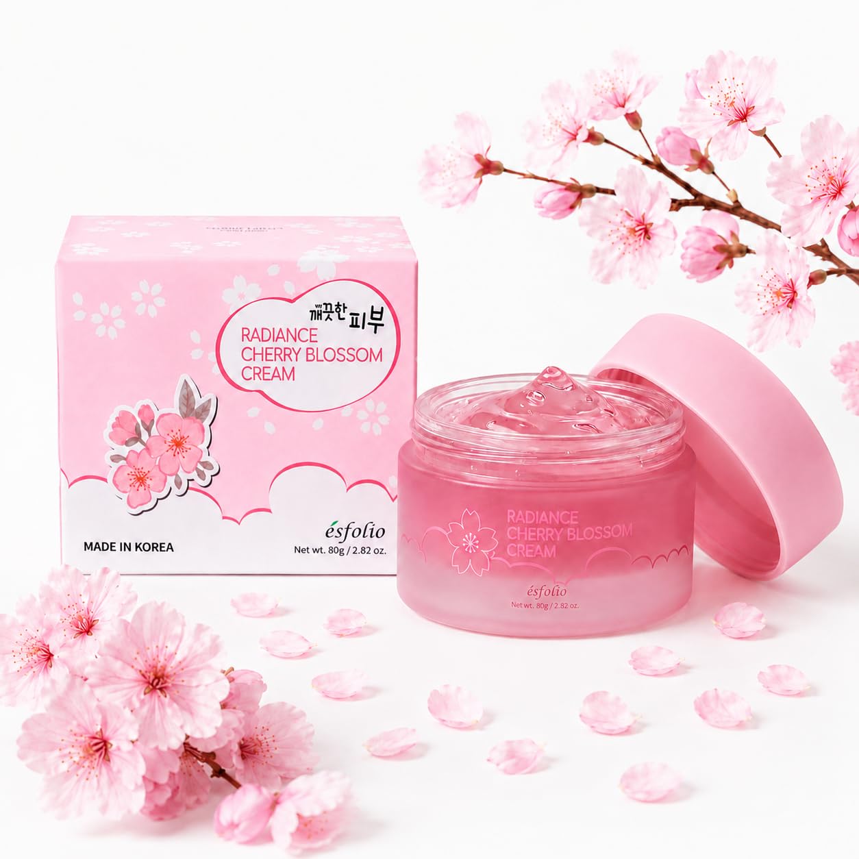 Amazon.com : esfolio made in Korea Cherry Blossom Nourishing Cream