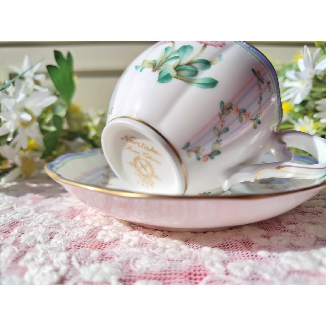 Amazon | ノリタケフローラルヴィラ ボーンチャイナ カップ＆ソーサー 
