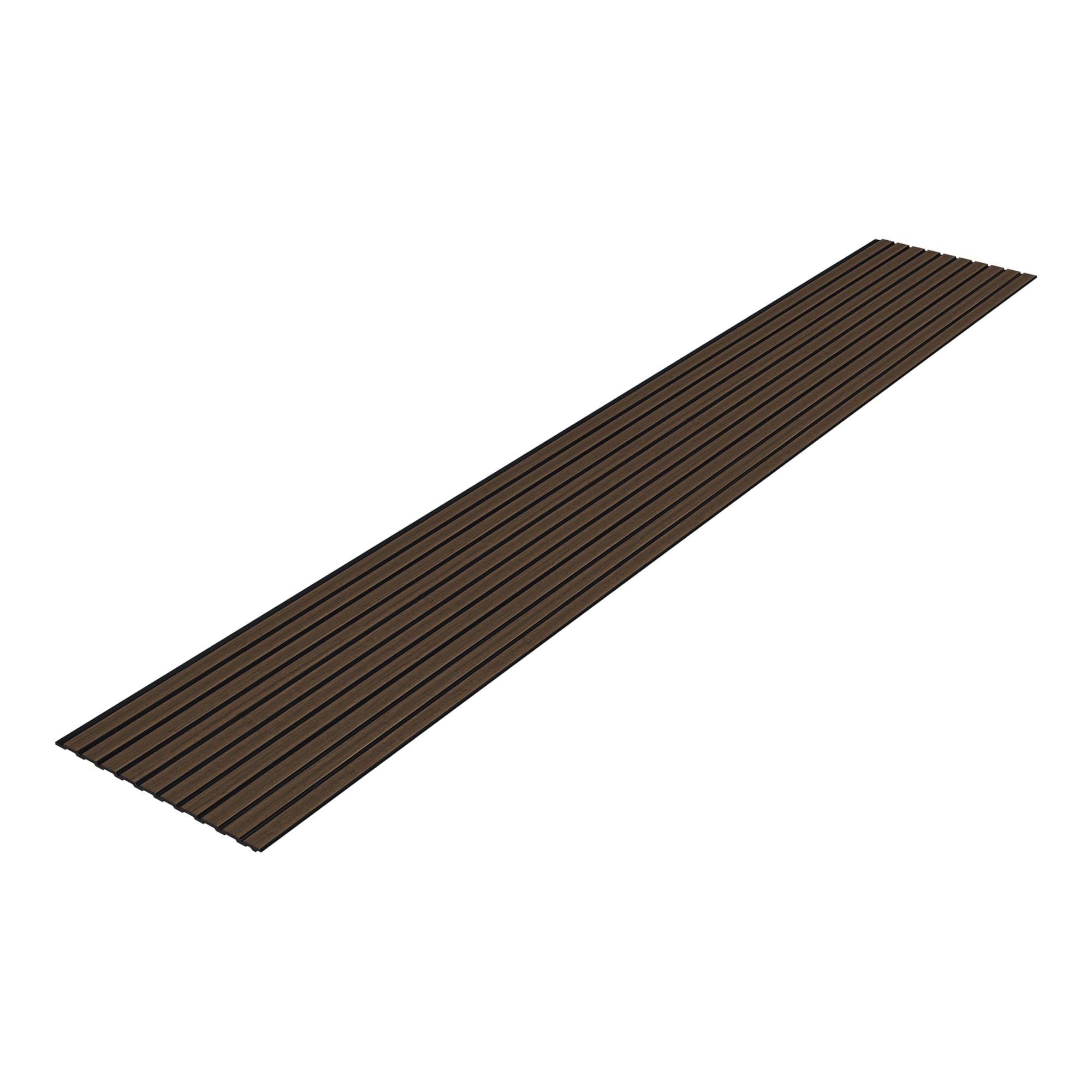 neu.holz Wandpaneele Bronckhorst 24er Set Wandverkleidung zum Kleben 3D Paneele 195 x 31,5 cm Wand Deko Indoor Lamellenwand Dunkler Holzton