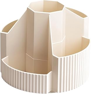 Platzsparender Rotierender Schreibwaren Organizer 360-Grad Dreh Design Für Einen Effizienten Home Office Arbeitsbereich. Rotierender Schreibwaren Behälter