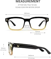 Vista 7 de GQUEEN Gafas transparentes falsas sin receta para lentes de sol, marco rectangular, 201512