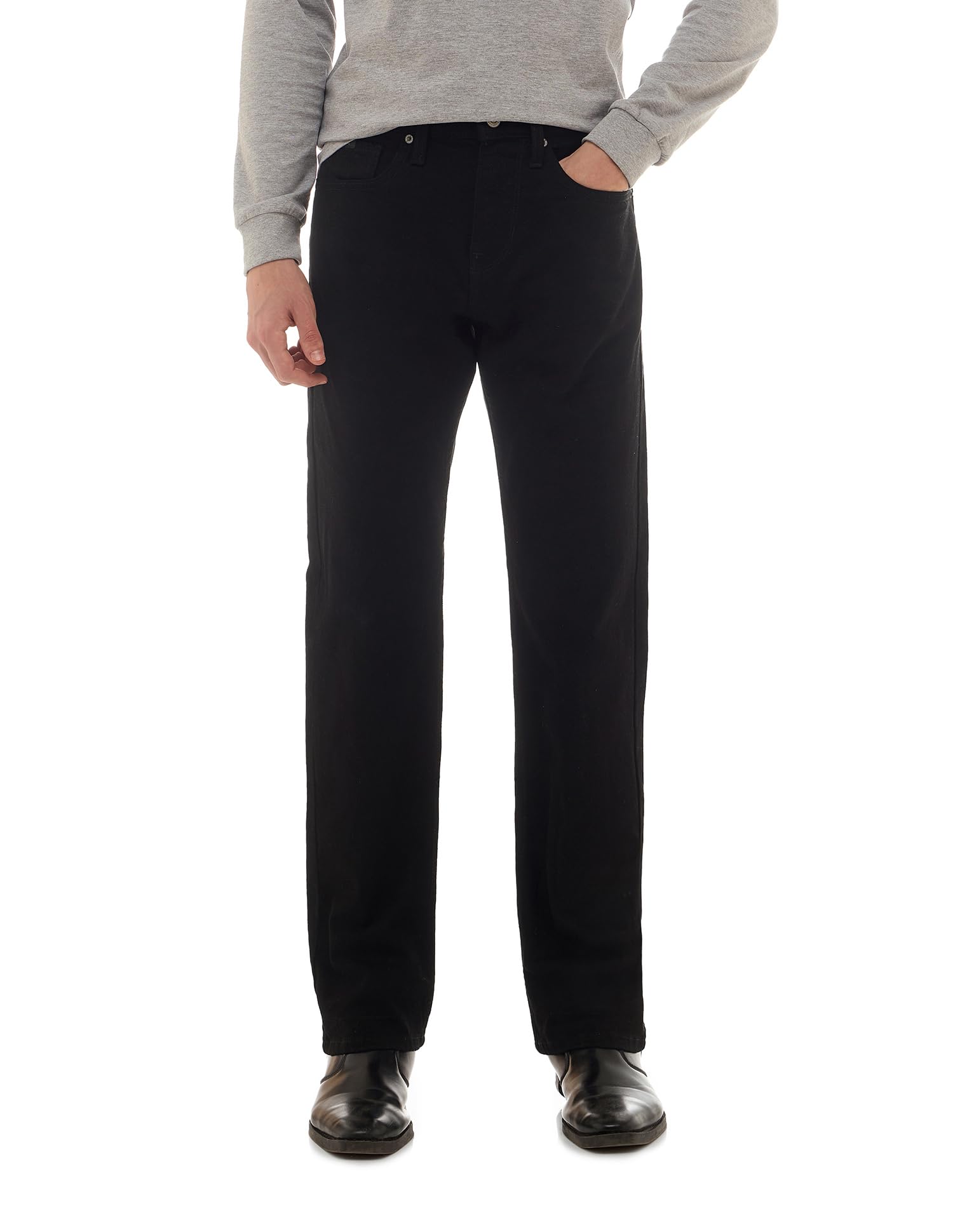 flying machine Men's Straight Fit Jeans| Solid | Mid Rise | Stretchable | Jeans for Man-picture-26