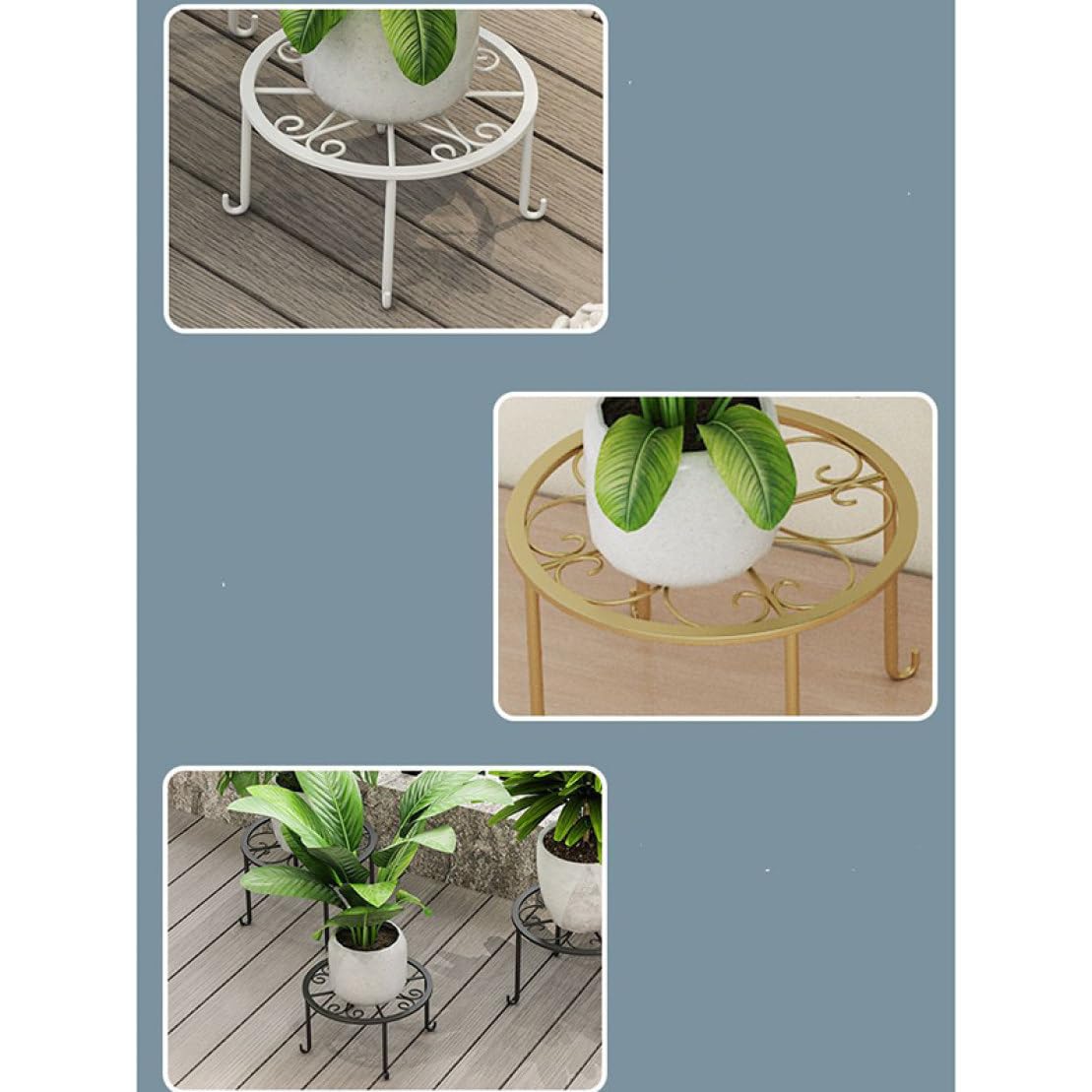Amazon.co.jp: [KMBIGNK] 花台 フラワースタンド タイプ2 アイアン