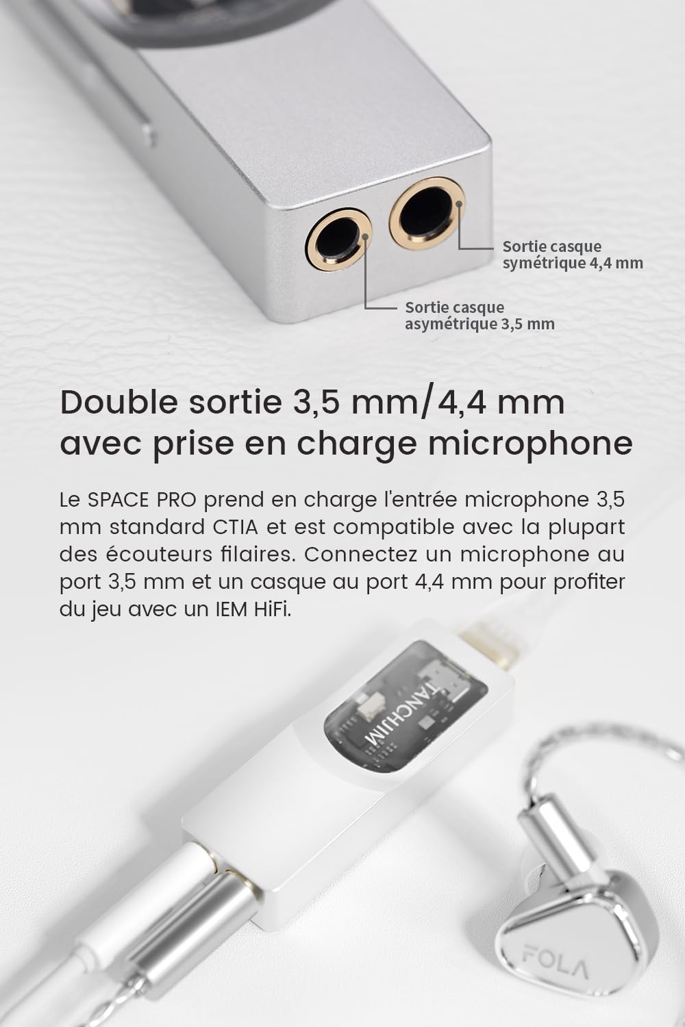 TANCHJIM Space Pro Amplis Casques Portable AMP USB HiFi DAC Audio Gaming