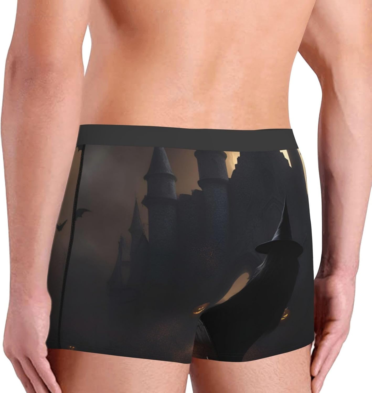 Halloween Goth Print Boxers For Menâ€“full Print Mens Underwear Boxer Briefs,Comfortable Boxers For Men