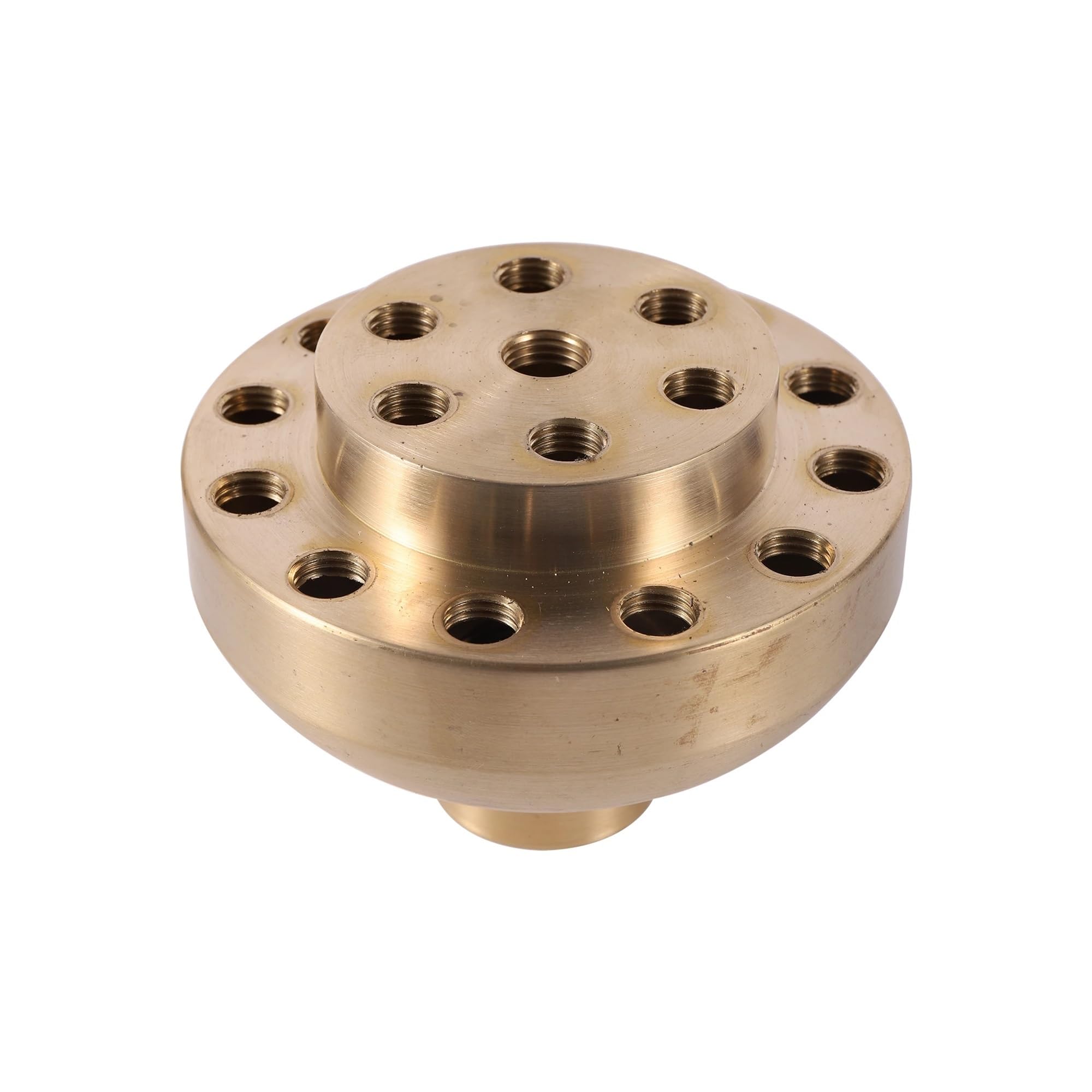 Mosiężna 3-poziomowa porowata dysza fontannowa | 3-poziomowe 1/1,5 cala do stawów, ogrodów i fontann(1.5inch)