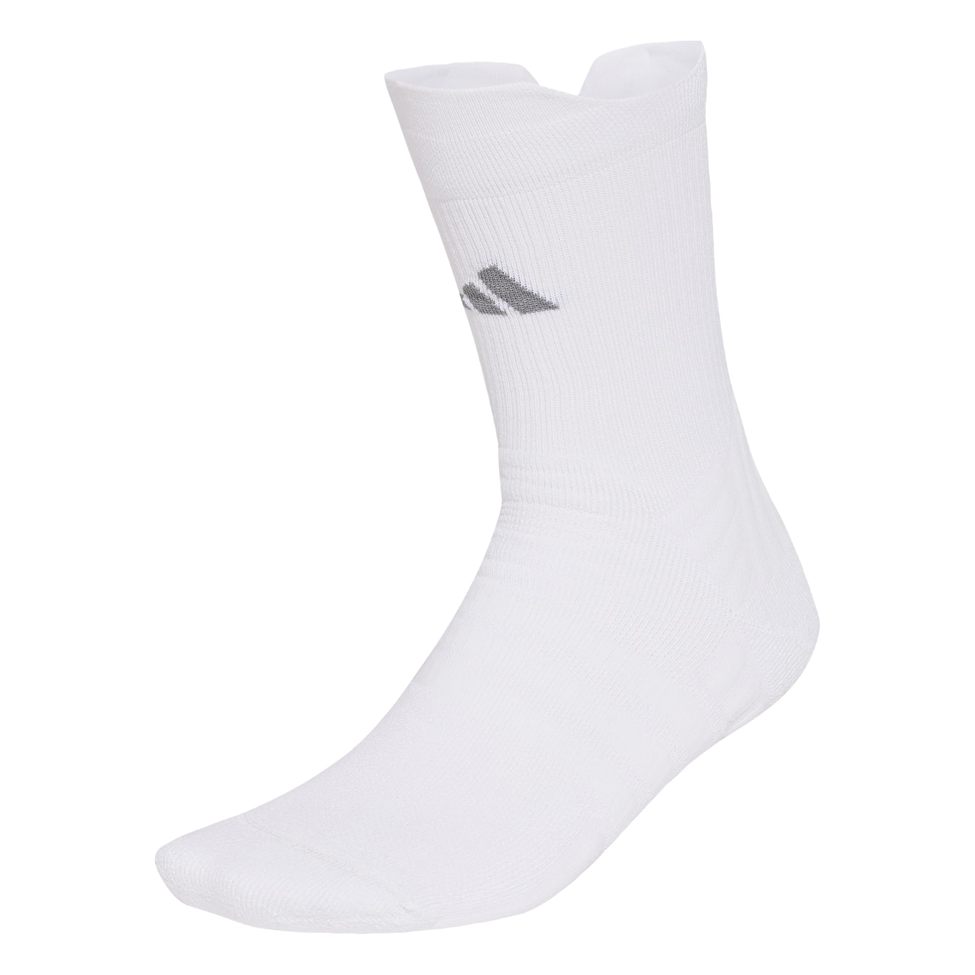 adidas Unisex Tennis Crew Socks Cushioned 1 Pair Pack Socks, white/grey three, S