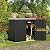 Mrosaa Large Outdoor Storage Box,Resin Sheds&Outdoor Storage Waterproof/Lockable,Outdoor Storage Cabinets for Balcony,Garage,Backyard (37Cu.ft-Black White)