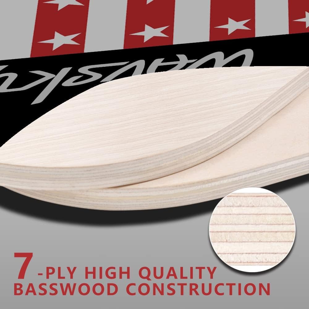 Wavsky Pickleball Paddles-Pickleball Set of 4 Paddles, 8 Pickleball Balls, 4 Cooling Towels and 1 Carry Bag, Wood Pickleball Paddles Pickleball Racket Ergonomic Grip for Beginner, Pickleball Equipment