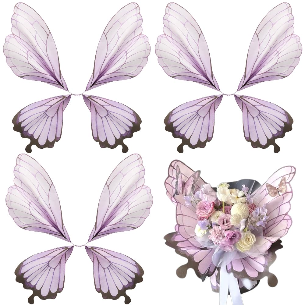 GORGECRAFT 20pz Carta da Regalo per Bouquet di Farfalle Carta da Regalo A Forma di Ala Carta da Regalo Floreale Confezioni per Fioristi Forniture Fioristi San Valentino Matrimonio Compleanno Rosa