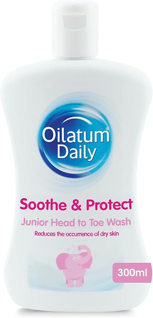Oilatum Daily Soothe & Protect Junior Head to Toe Wash for Dry, Sensitive and Eczema Prone Skin 300ml
