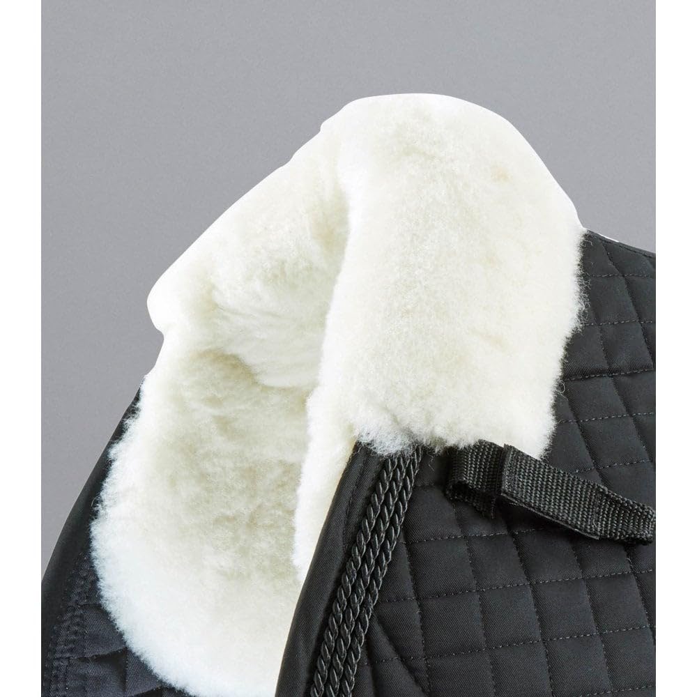 Premier Equine Springsattelpad Merino Wolle Größe Full, Farbe Black/Natural