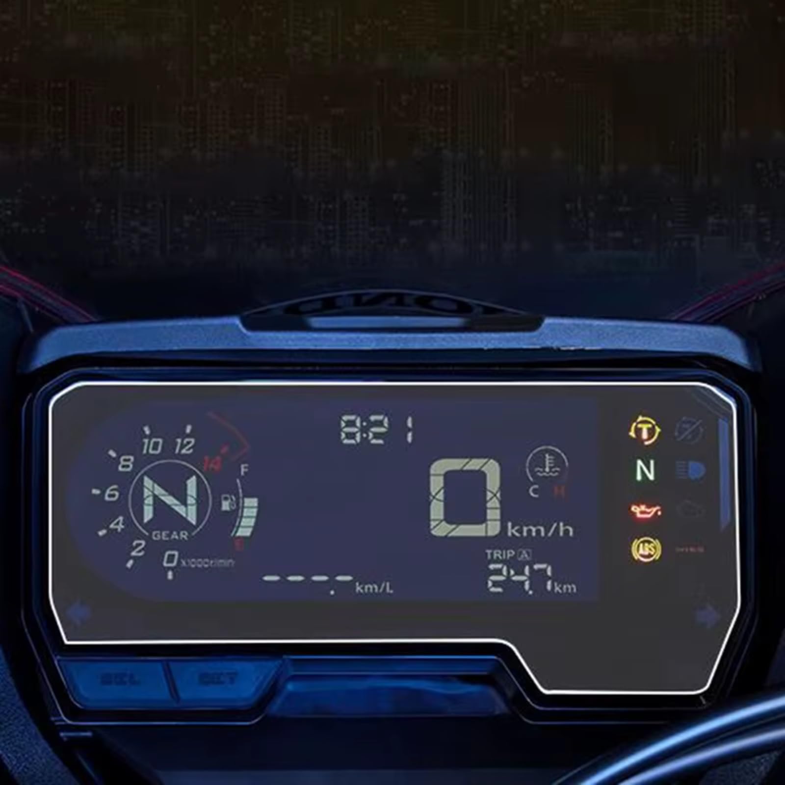 Folie Motorrad Display Kompatibel Mit CB650R 2019–2021 Motorrad-Nano-Glas-Armaturenbrettschutz Kratz-Cluster-Bildschirmfolie