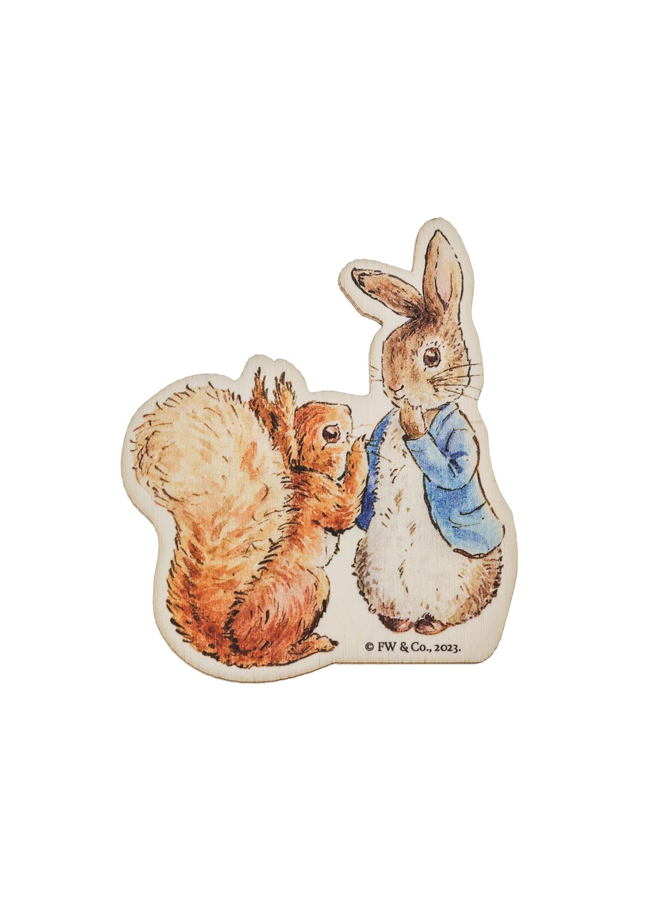 Beatrix Potter Peter Rabbit and Squirrel Nutkin Wooden Magnet