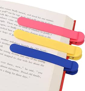 Amazon.com: SMUK 3pcs Silicone Automatic Bookmark, Unique Bookmark Page ...