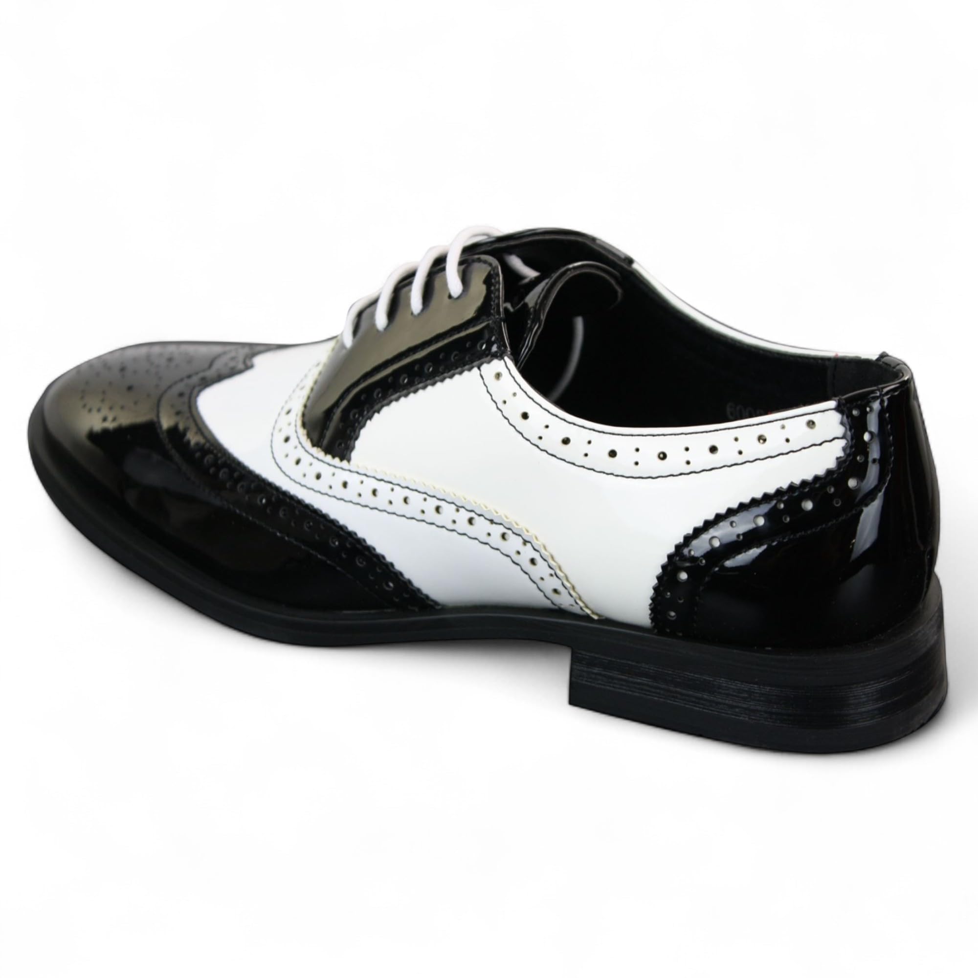 Scarpe Eleganti Stringate Brogue da Uomo Dolcetto in Vernice