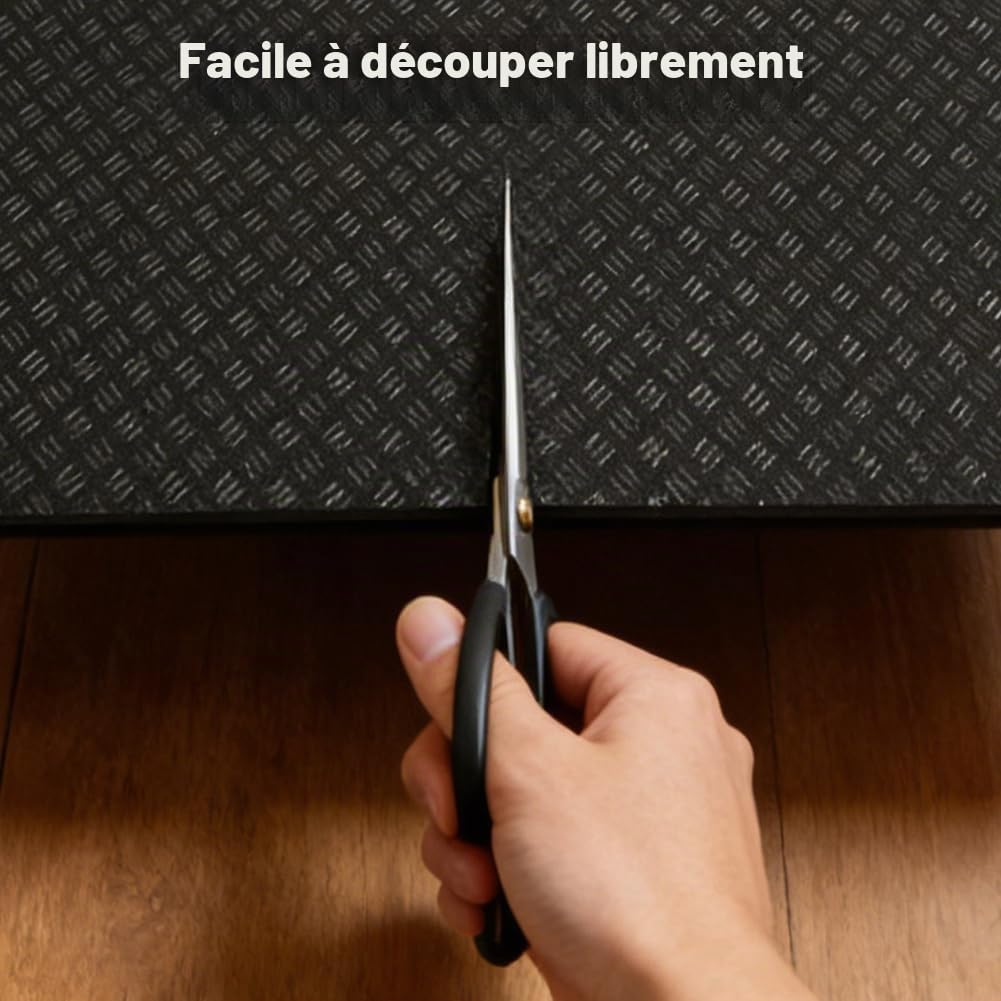 Tapis anti-vibration en silicone pour machine à laver, 60 x 60 cm, double face, antidérapant, étanche, pour machine à laver, réfrigérateur, sèche-linge, machine à laver et réfrigérateur