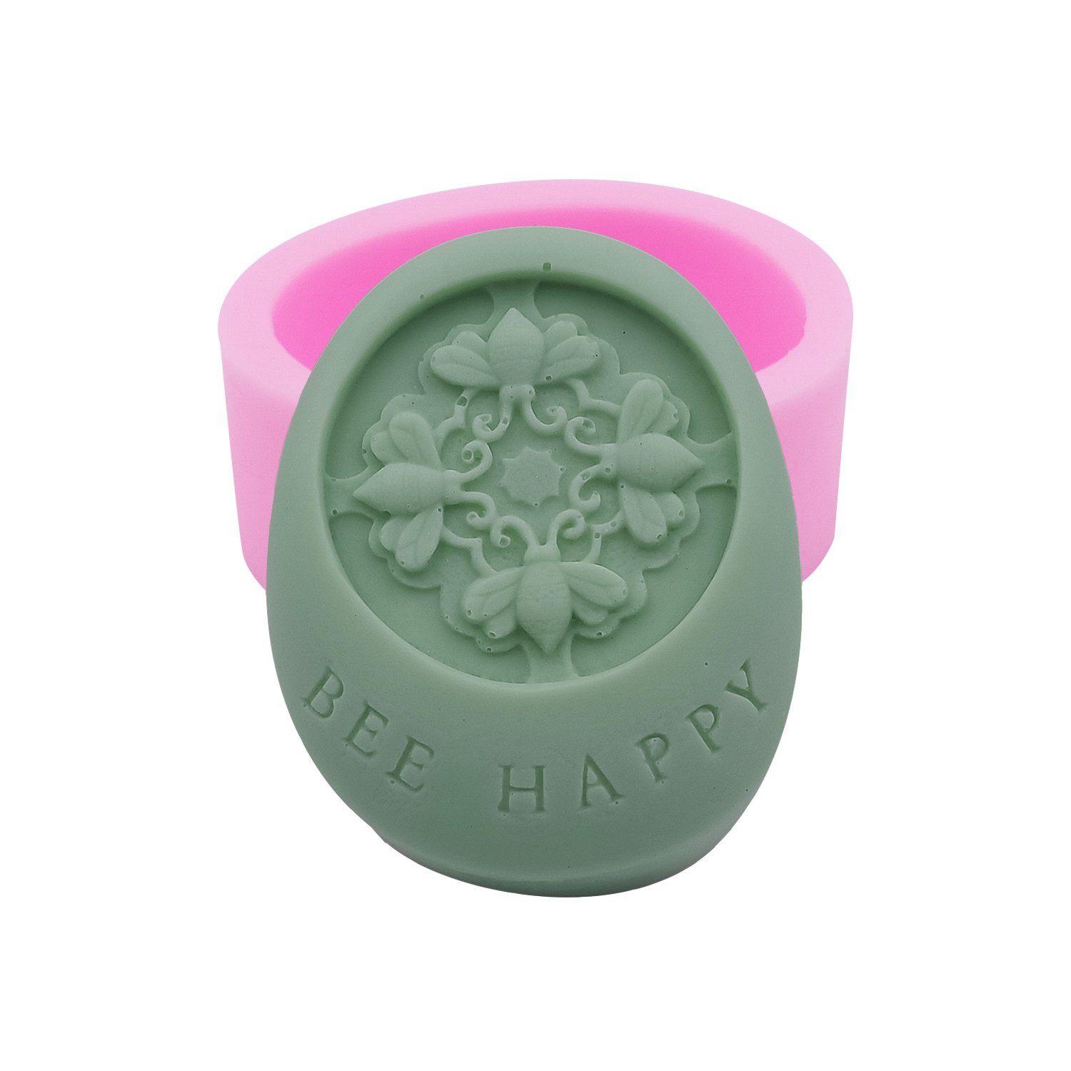 Monqui Bee Happy Silicone Soap Molds Candle Molds Art Craft Molds