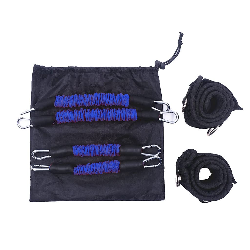 Fitness Thigh Resistance Band Sets Total 120 LB Football Speed and Strength Training Equipment for Leg Butt Squat